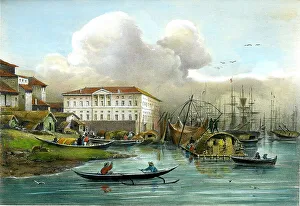 Vaillant Prints: Customs House, Manilla