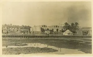 Iraqi Prints: Customs House and reclaimed roads, Basra, Iraq, WW1