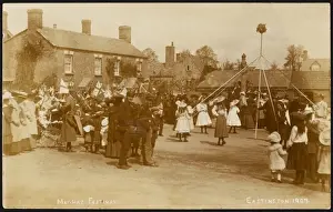 May Pole Prints: Customs / May Day / Maypole