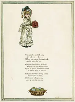 Kate Prints: Cute little girl holding a bouquet