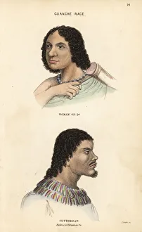 Cutthroat man and woman from Bioko island Cutthroat man and woman from Bioko island
