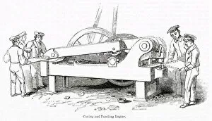 Images Dated 19th December 2019: Cutting and punching engine, Clyde steamboat works, Glasgow