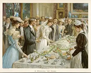 Cutting Wedding Cake