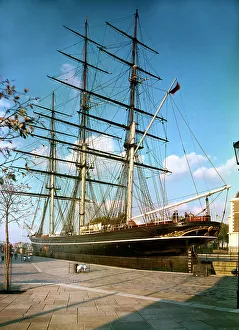 Clipper Prints: The Cutty Sark sailing clipper, Greenwich