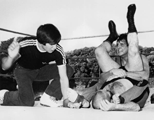 Images Dated 10th November 2016: Cyanide Sid Cooper and Chris Adams, wrestlers