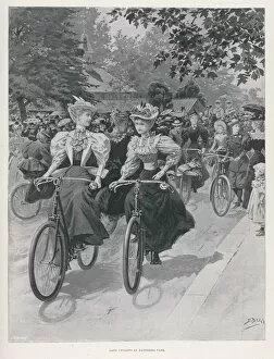 Cycling in Battersea Park