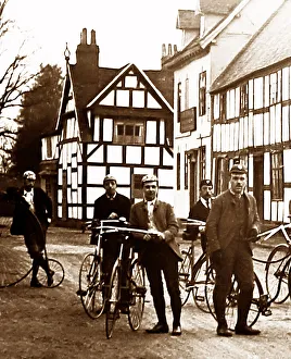 A Cycling Club in Ombersley, early 1900s