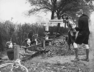 Sign Post Collection: Cycling Hijinx 1930S