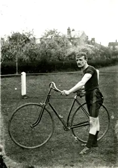 Cyclist Prints: Cyclist at St Johns Cycling Club, Worcester Cyclist at St Johns Cycling Club