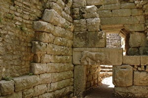 Images Dated 10th August 2007: Cyclopean walls. Lions gate. Butrint. Republic of Albania