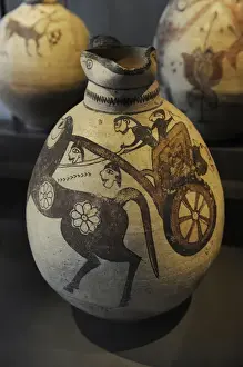 Ceramics Prints: Cypriot jug. Pottery. 8th-6th centuries BC