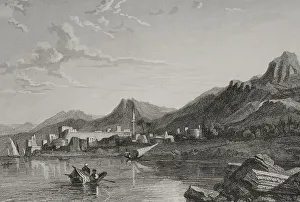 Recorridos Prints: Cyprus. Engraving by Ransonnette