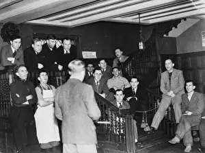 Czech refugees singing WWII