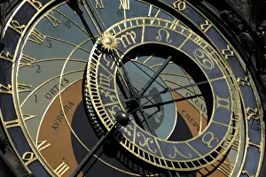 Czech Republic. Prague. Astronomical clock at Old Town Hall