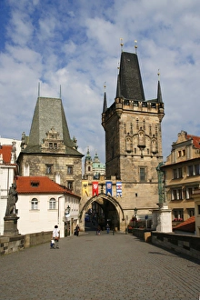 Images Dated 11th June 2012: Czech Republic. Prague. Bridge tower at the end of the Charl