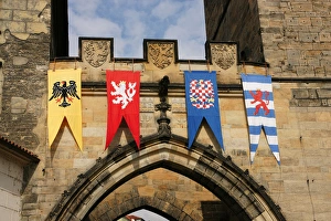 Images Dated 11th June 2012: Czech Republic. Prague. Charles Bridge. Bridge tower on the