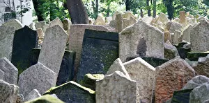 Images Dated 11th June 2012: Czech Republic. Prague. Old Jewish Cemetery. Was in use