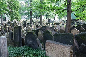 Images Dated 11th June 2012: Czech Republic. Prague. Old Jewish Cemetery. Was in use