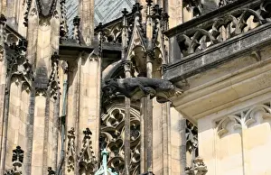 Czech Republic. Prague. St. Vitus Cathedral. Gothic. Detail