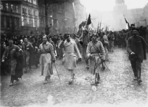 Independent Prints: Czechoslovak legion returns to Prague 1918