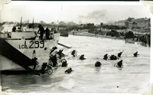 Canadians Prints: D-Day Canadians landing, Normandy, France, WW2