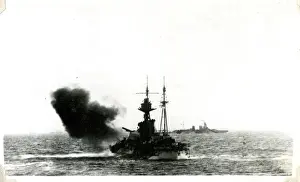 D-Day firing off Normandy, France, WW2