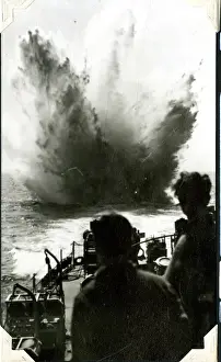 D-Day firing off Normandy, France, WW2