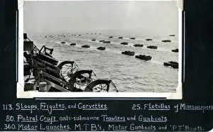 D-Day Invasion Forces off Normandy, France, WW2