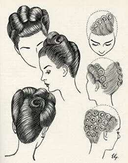 Images Dated 23rd May 2012: D Elegance hairstyle 1940s