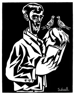 D H Lawrence / Caricature