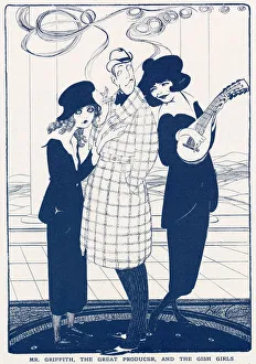 D. W. Griffith & the Gish sisters by Kate Carew