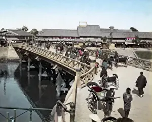 Osaka Prints: Daikoku Bridge, Osaka, Japan