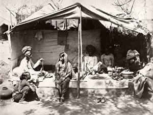 Daily life in India, family group, c. 1880 s