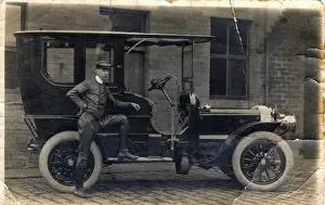 Daimler Prints: Daimler Vintage Car, Thought to be at Heaton, Yorkshire