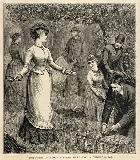 Picnics Prints: Dainty Repast