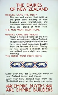 Farms Prints: Dairies of New Zealand poster