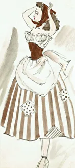 Images Dated 15th March 2017: Dairy Girl - Murrays Cabaret Club costume design