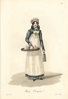 Curds Prints: Dairywoman, Paris, early 19th century