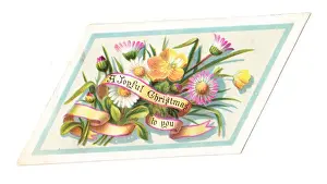 Buttercup Prints: Daisies and buttercups on a Christmas card