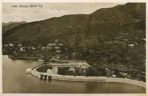 Dam and Lake, Bhimtal hill station, Uttarakhand, India