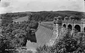 Powys Prints: The Dam at Lake Vyrnwy