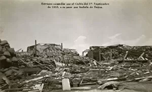 Damage from cyclone, Isabela de Sagua, Cuba