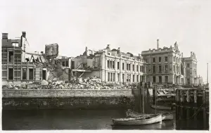 Thesalonica Prints: Damage to the Waterfront Buildings, Thessaloniki, Greece