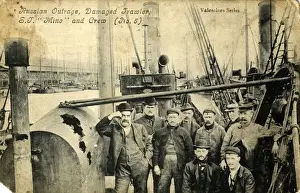 Outrage Prints: Damaged Trawler North Sea Incident, Hull, Yorkshire