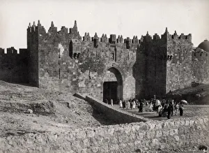 Rampart Prints: Damascus Gate, Jerusalem, Holy Land, Palestine, Israel, Bonf