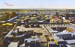 Rooftops Prints: Damascus, Syria - General Panoramic View