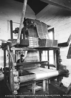 Weaver Prints: A Damask Napkin Handloom Weaver, Waringstown