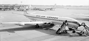 Flew Collection: DAN-AIR de Havilland Comet 4C G-APDN at Gatwick Airport