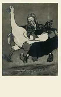 Geese Collection: Dan Leno in Mother Goose, pantomime
