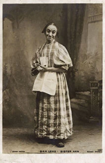 Transvestism Collection: Dan Leno, music hall comedian, as Sister Anne
